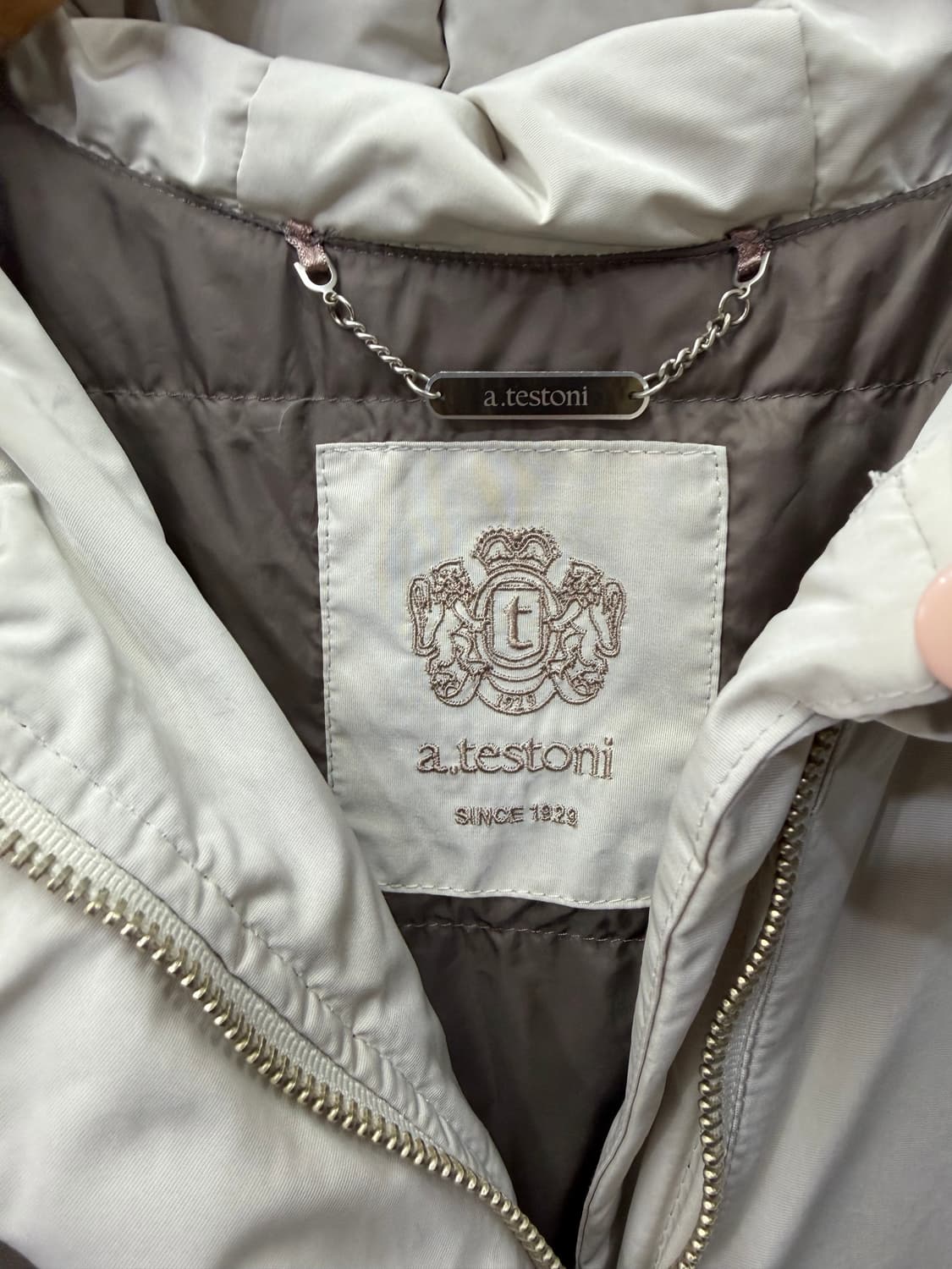 정품) 아테스토니 여성 후드 구스패딩 S 상품이미지7