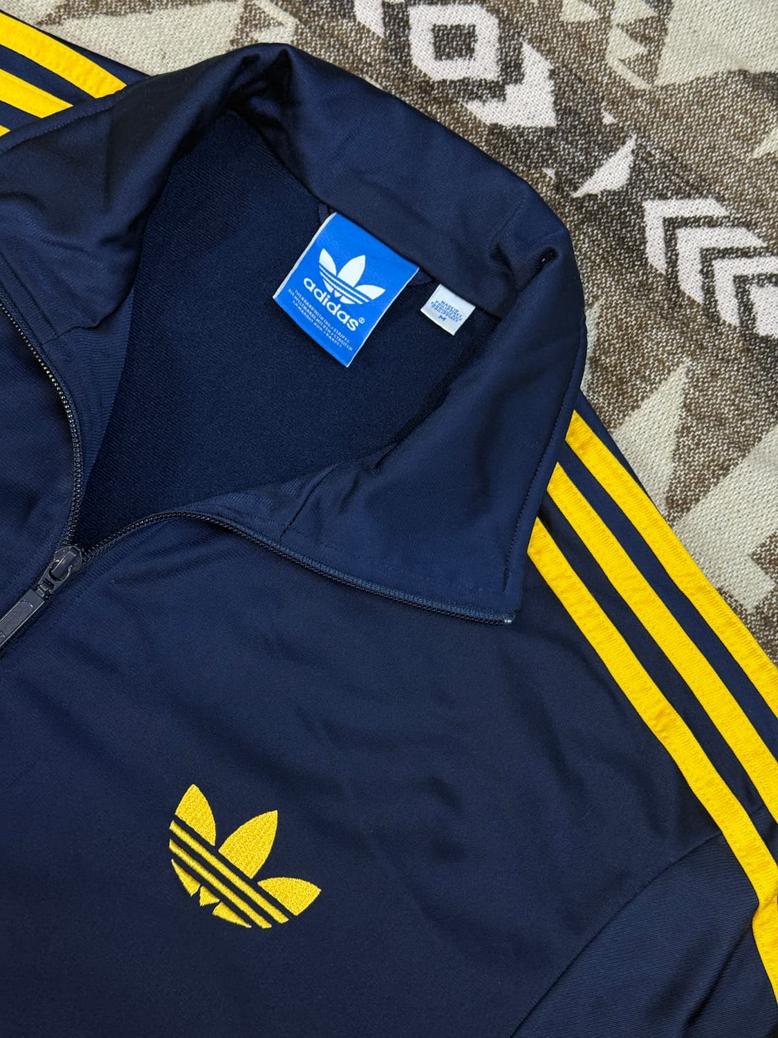 아디다스 구파이어버드 트랙탑 네이비/옐로우 상품이미지3