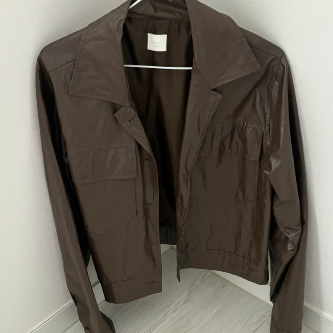 빈티지 브라운 레더 자켓 상품이미지2