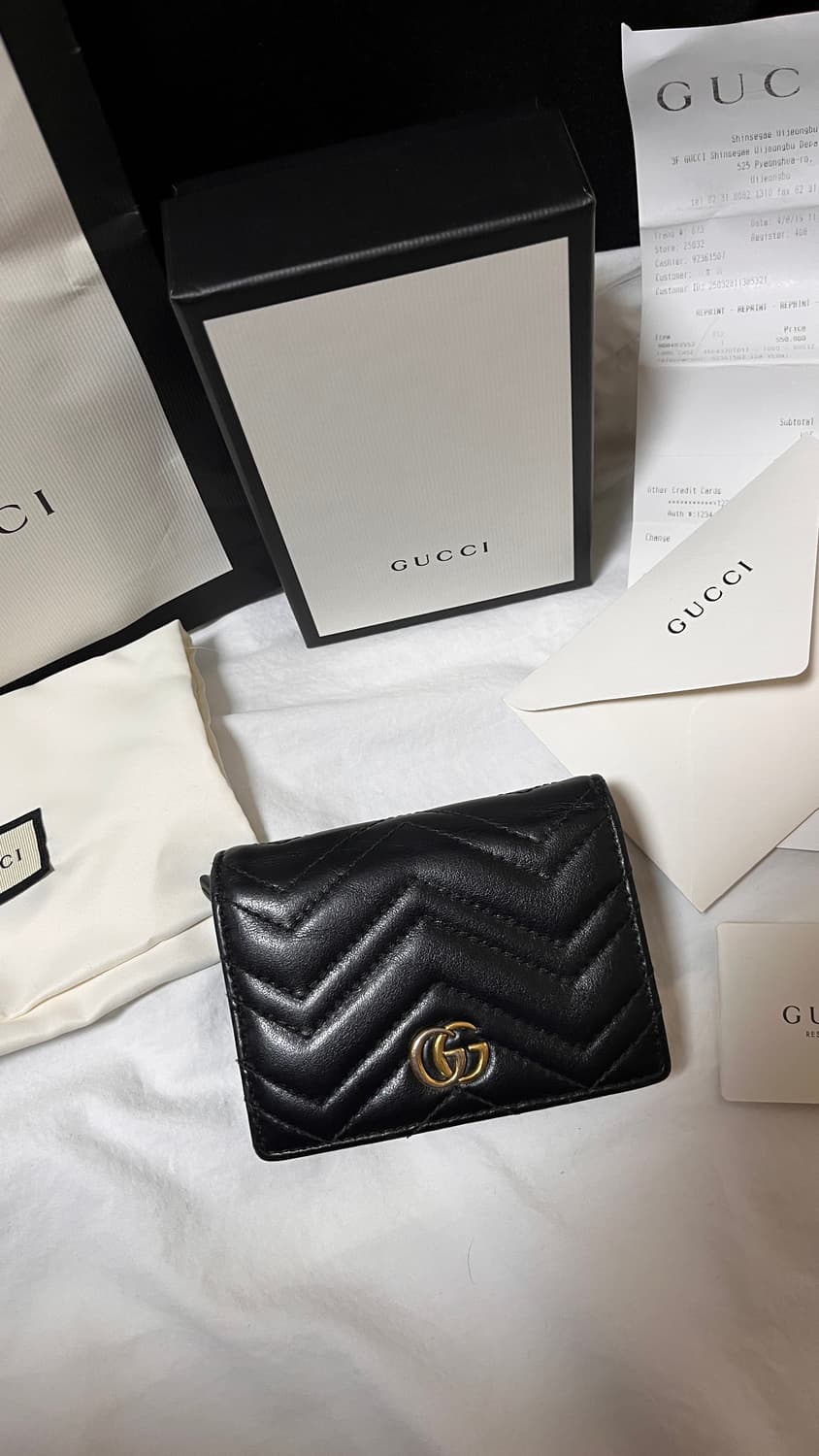 [정품] 구찌 GG 마몽 마몬트 마틀라세 카드지갑 상품이미지3