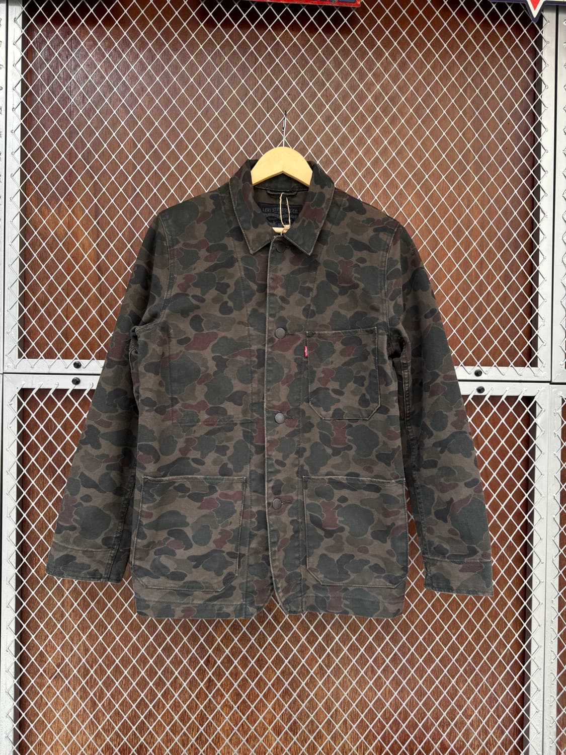 리바이스 카모 커버울 워크 자켓 S 상품이미지1