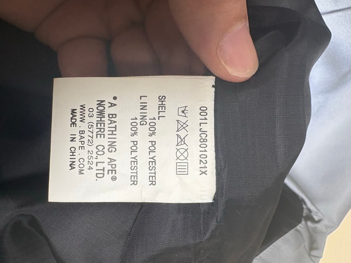 [XL] 베이프 샤크 리플렉티브 자켓 판매합니다. 상품이미지4