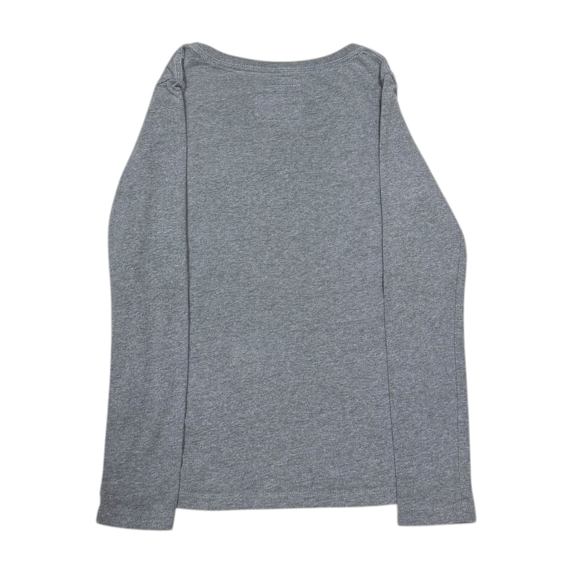 아베크롬비 빈티지 우먼 딱붙핏 스펠로고 그레이 슬리브 긴팔티 L 상품이미지3