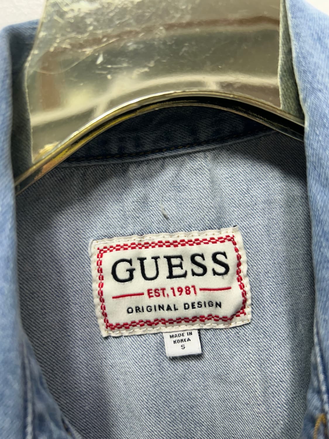 게스 여성 셔츠반팔 게님 롱 원피스 S  상품이미지3