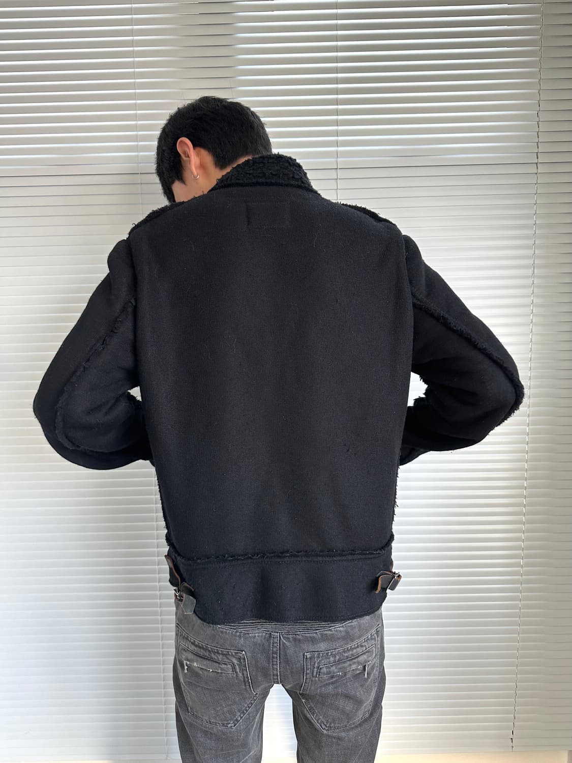 준야와타나베 x 루이스레더 측융 울 집업 자켓 상품이미지3