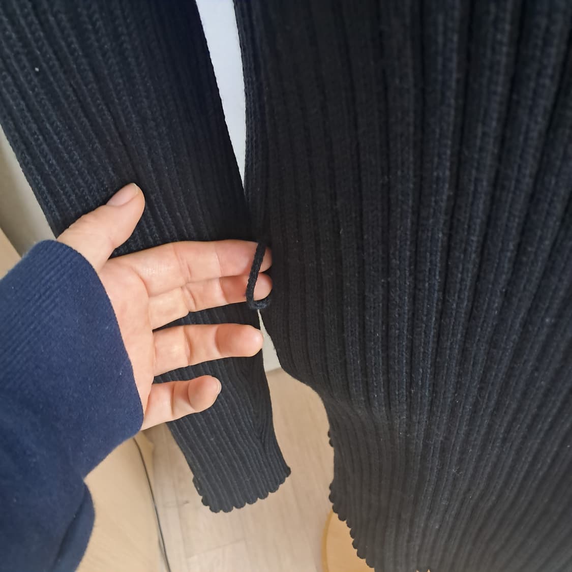 S MaxMara  S막스마라 골지 니트 가디건 겸원피스 M 상품이미지5