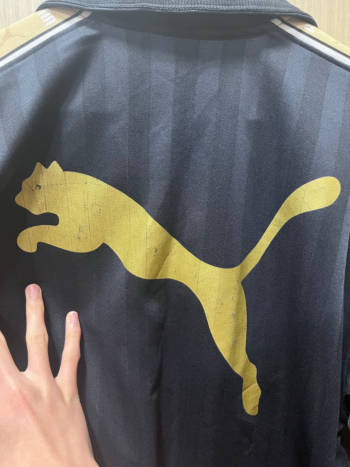 푸마 블랙 골드 트랙탑 져지 L 상품이미지8