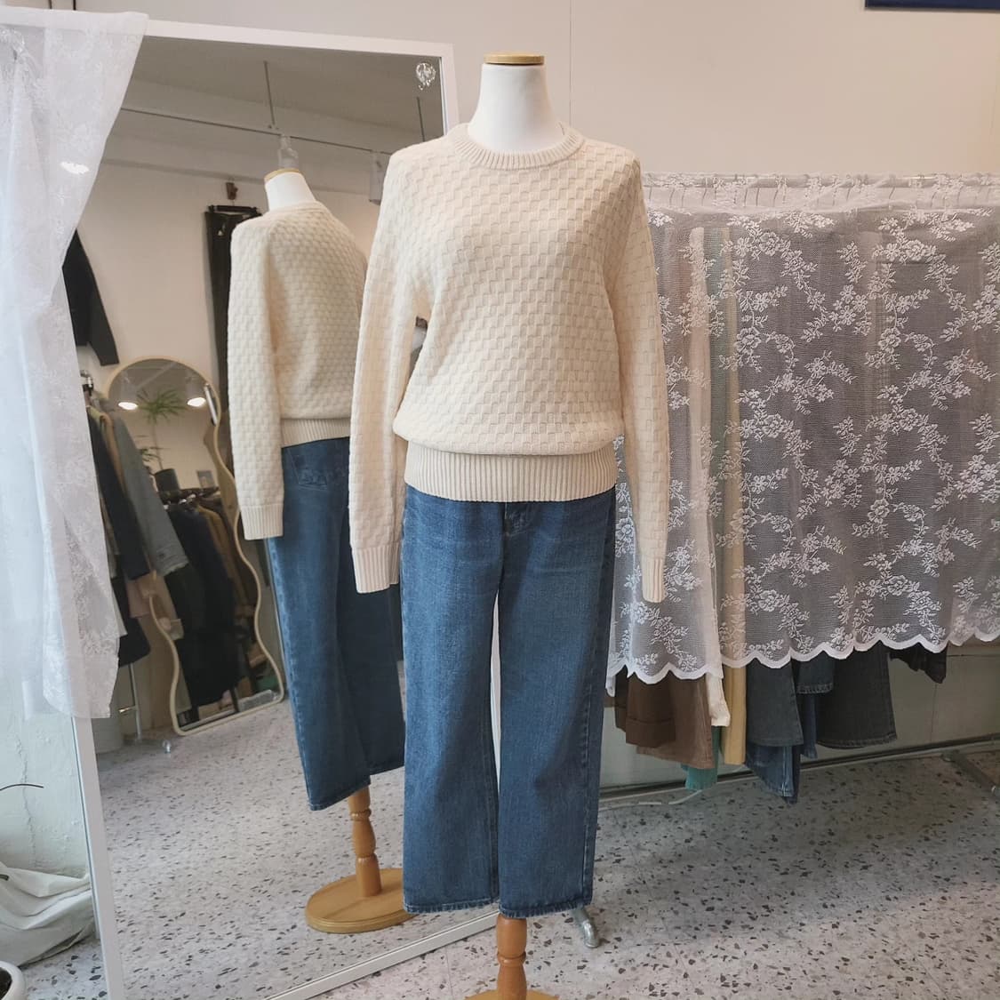 유니클로UUU 와플 울니트 상품이미지2