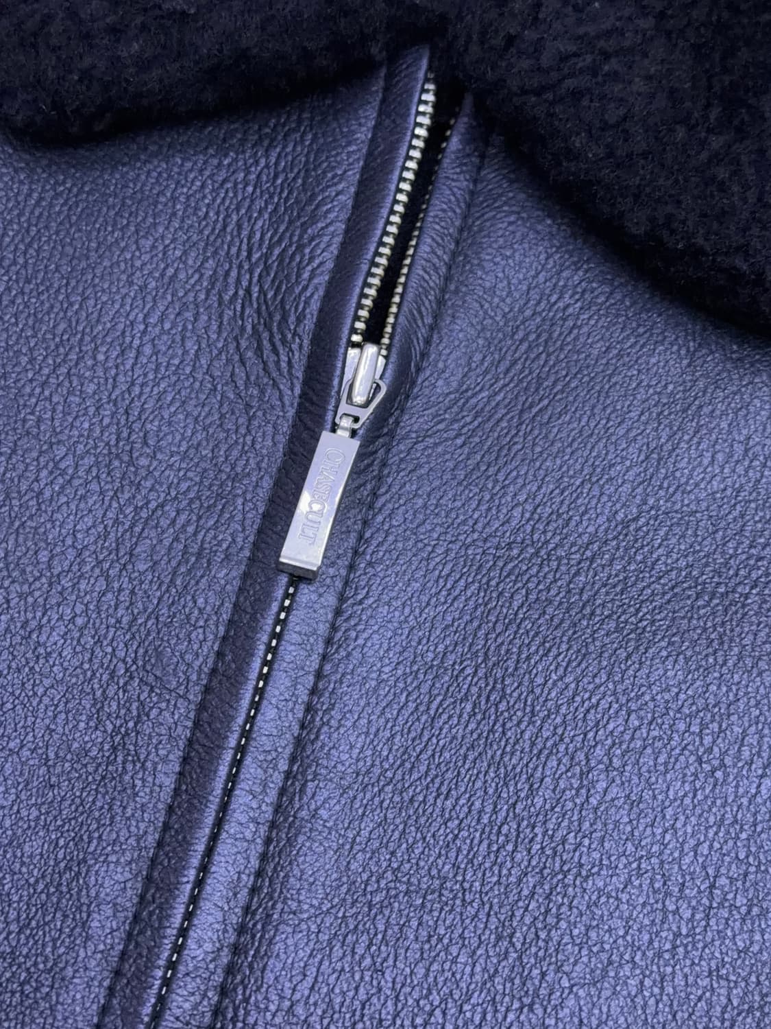 체이스컬트 양가죽 무스탕 모피 가죽자켓 블랙 95 상품이미지6