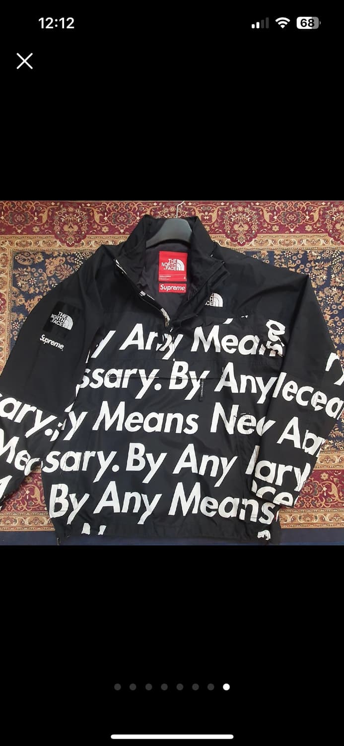 슈프림x노스페이스 레터링 바람막이 상품이미지1