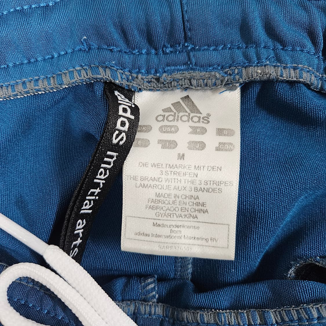 아디다스 삼선 트랙팬츠 청록 블루 오렌지 M-L 상품이미지4