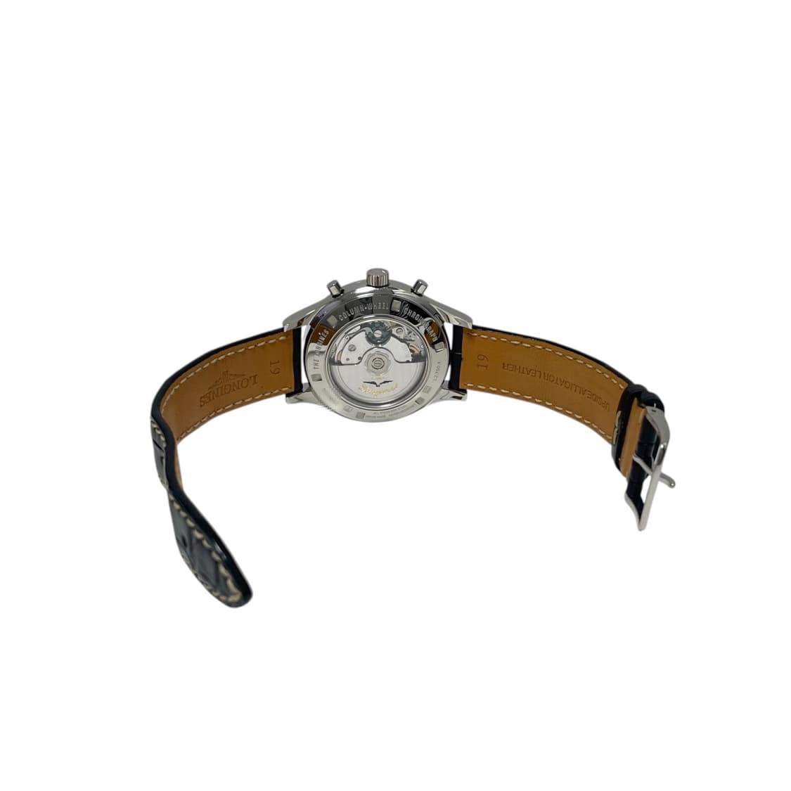 론진 L2.750.4 칼럼 휠 크로노그래프 가죽 밴드 시계H00246 상품이미지4