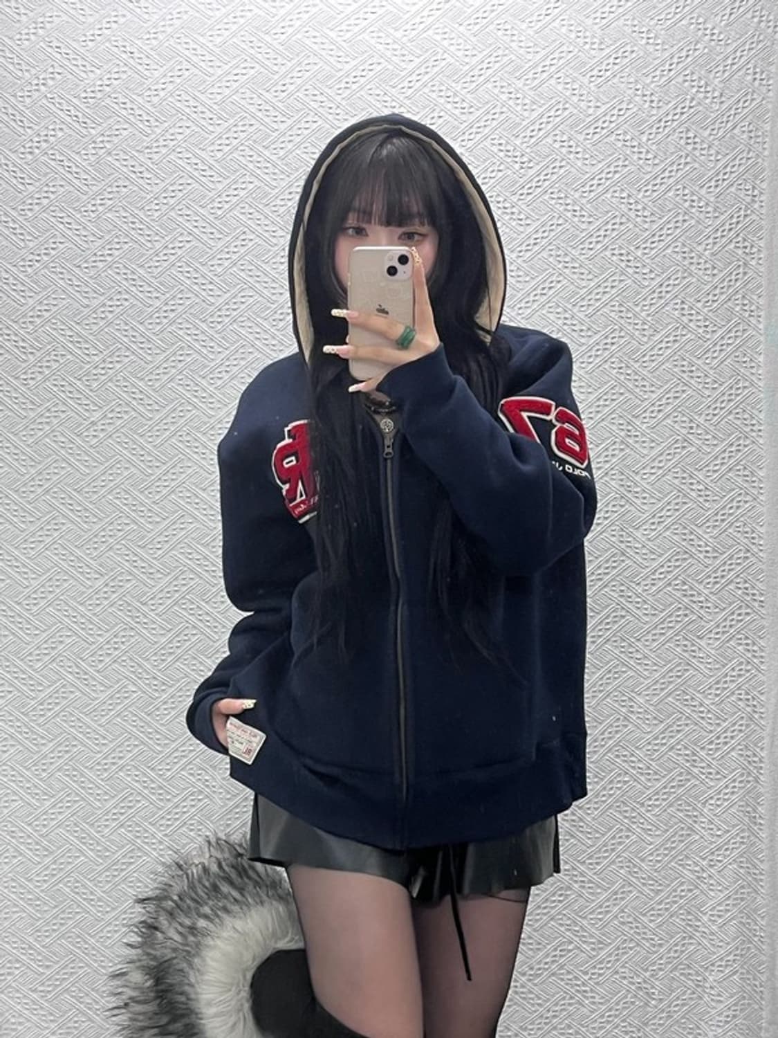 폴로 랄프로렌 올드스쿨 레트로 자수 양털 후드집업 M C09675 상품이미지1