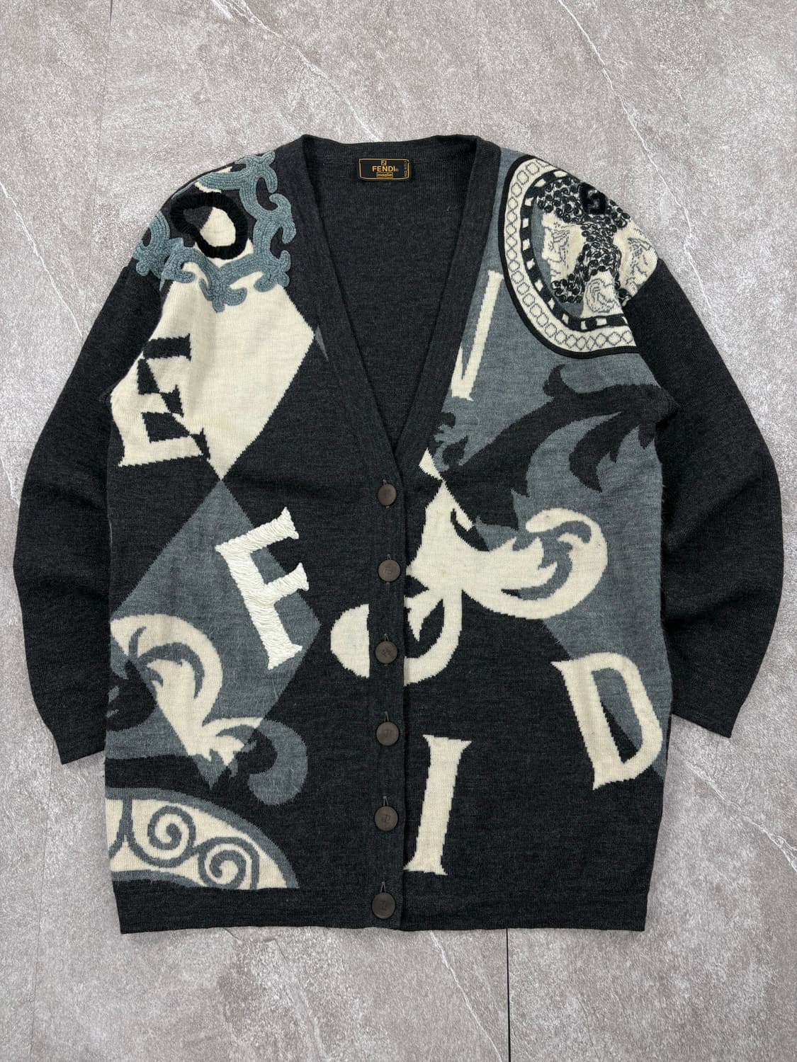 Fendi 80's Wool Sweater Cardigan    상품이미지1
