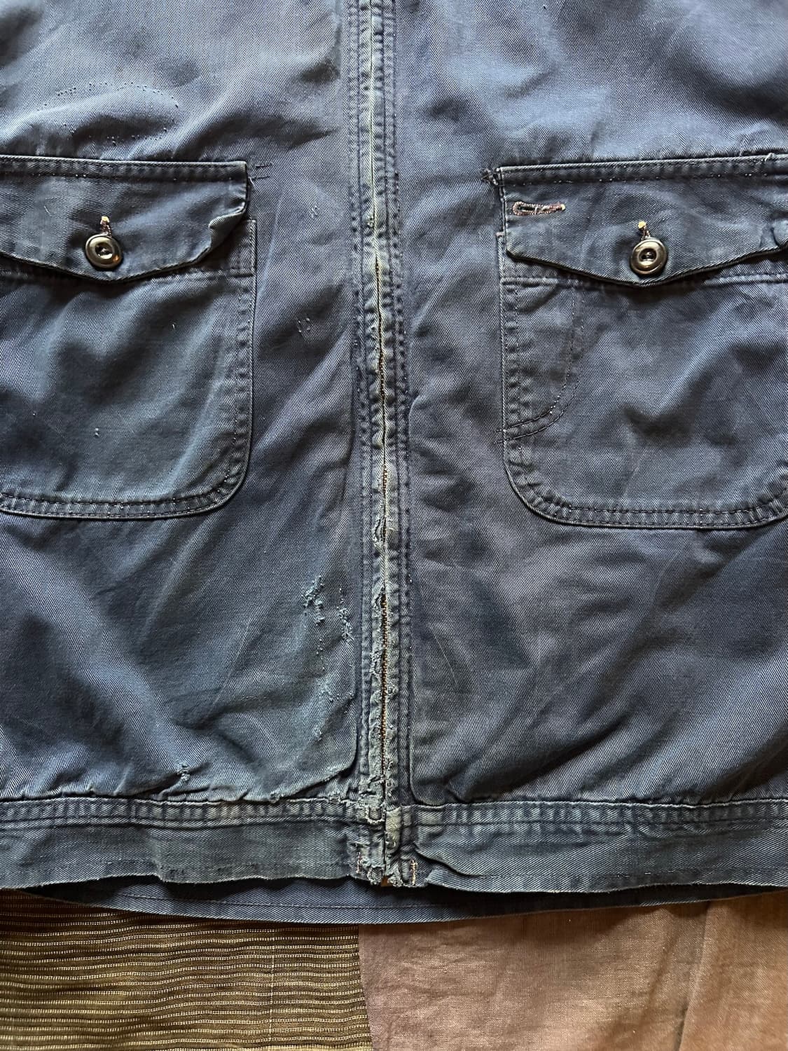 50s USA Vintage Mechanic Work Jacket 상품이미지3