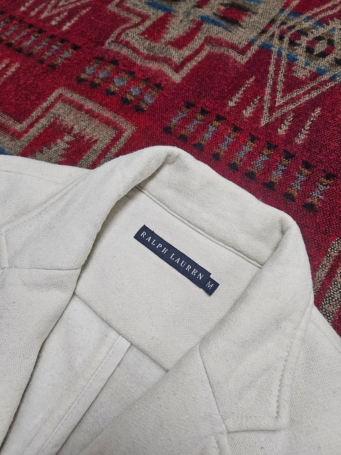 Ralph lauren 기모 아이보리 쓰리버튼 블레이저 M 상품이미지4