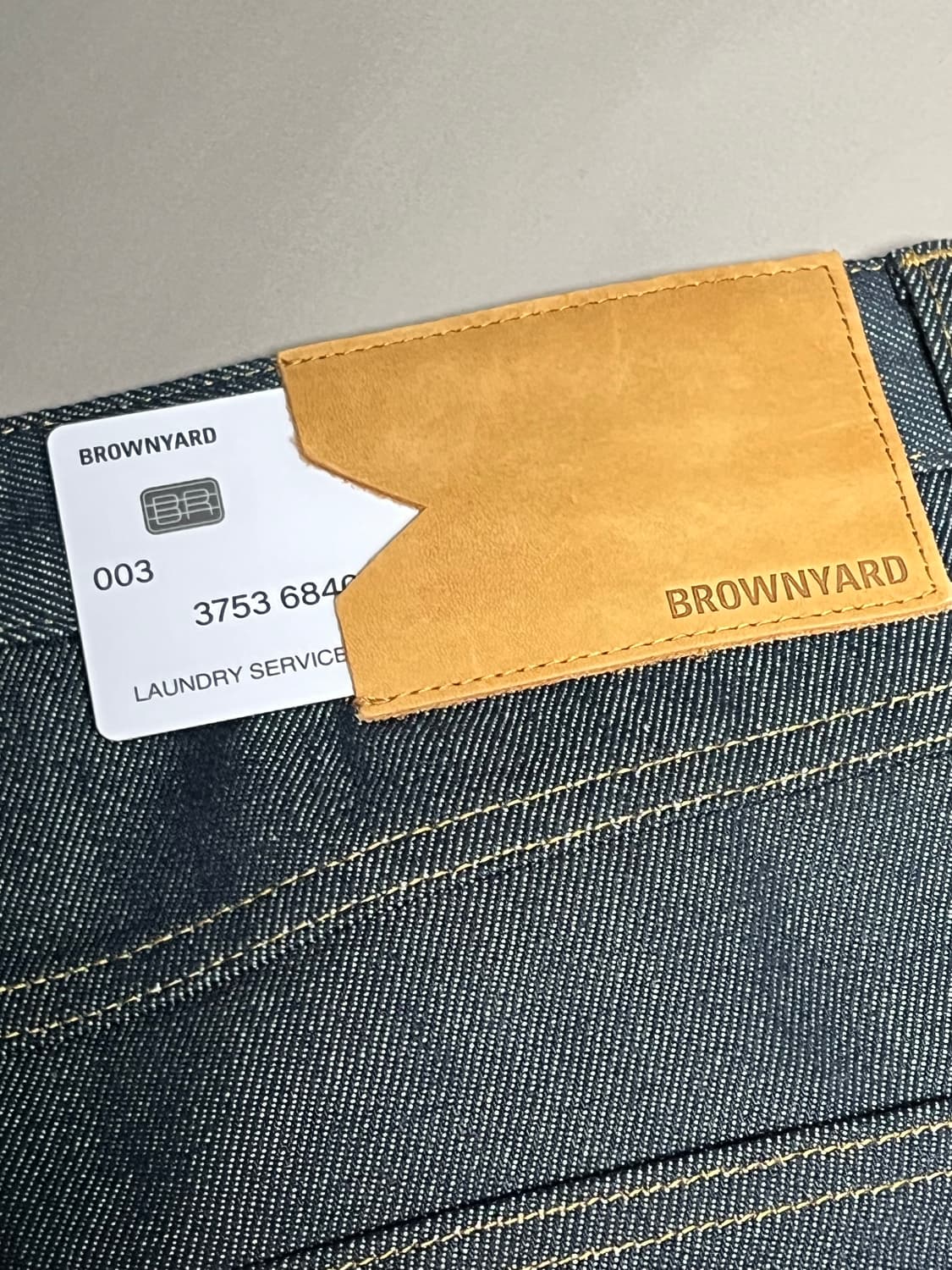 브라운야드 와이드 데님 인디고 4사이즈 상품이미지8