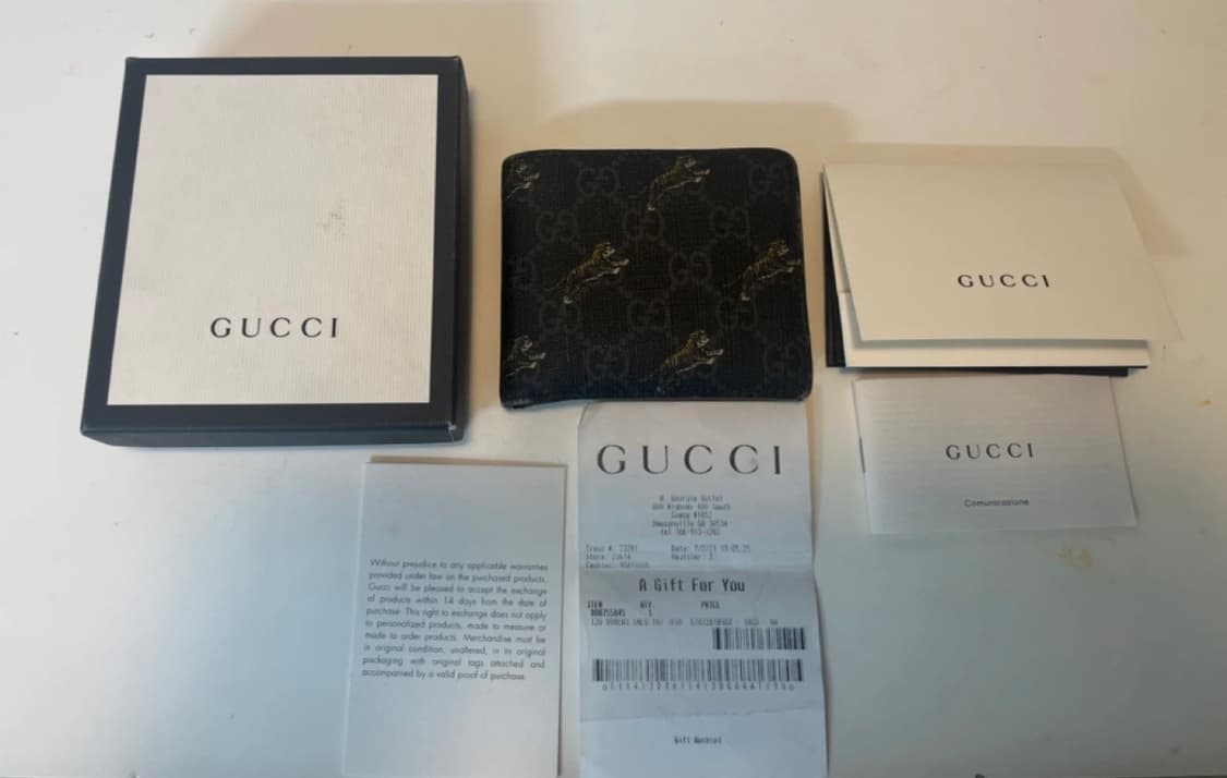 구찌 점핑타이거 반지갑 풀박스 상품이미지4
