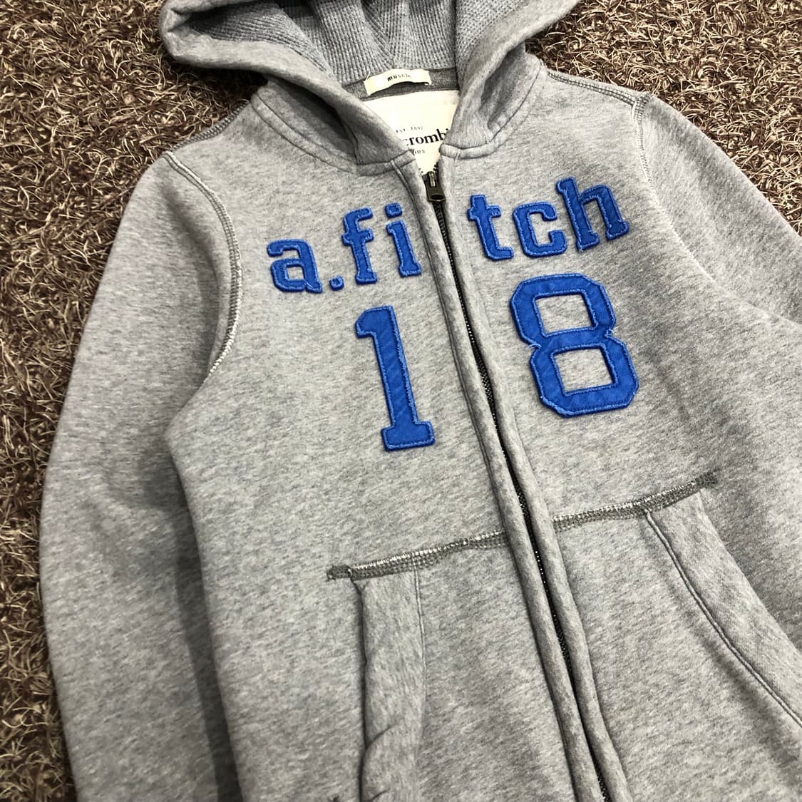 아베크롬비 걸즈 그레이 후드집업  상품이미지2
