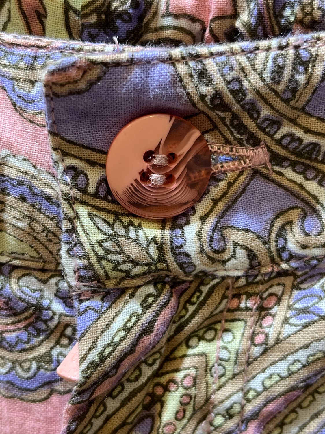 일본Thutty 핑크 페이즐리 나팔 통바지 상품이미지3