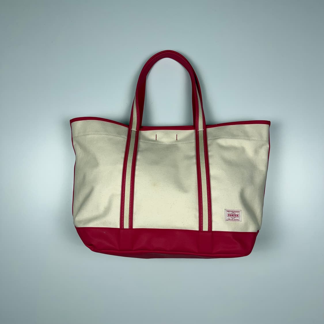 요시다포터 걸 토트백 화이트/핫핑크 L 상품이미지1