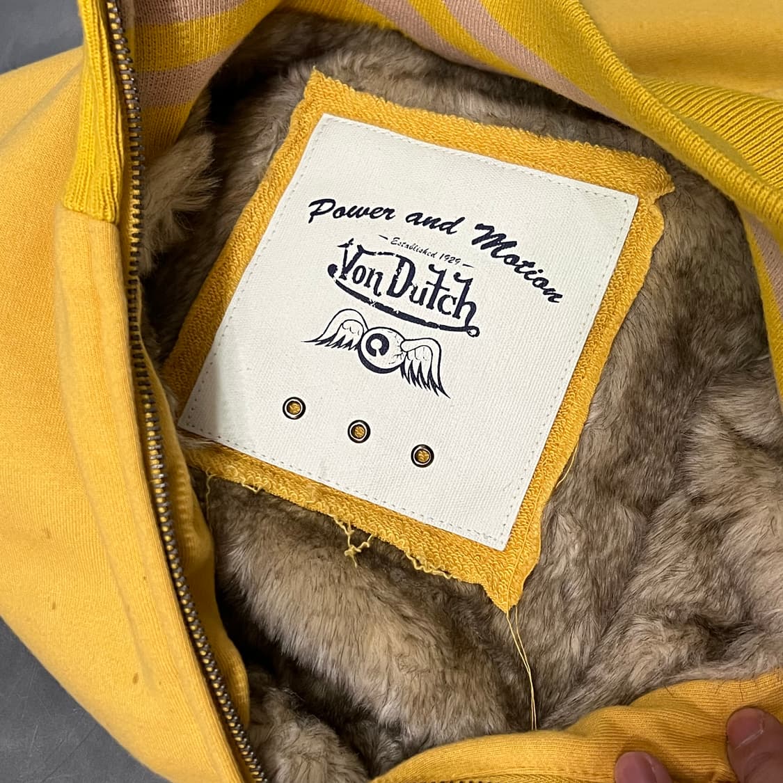 본더치 자수 레터링 퍼 자켓 y15400 상품이미지7