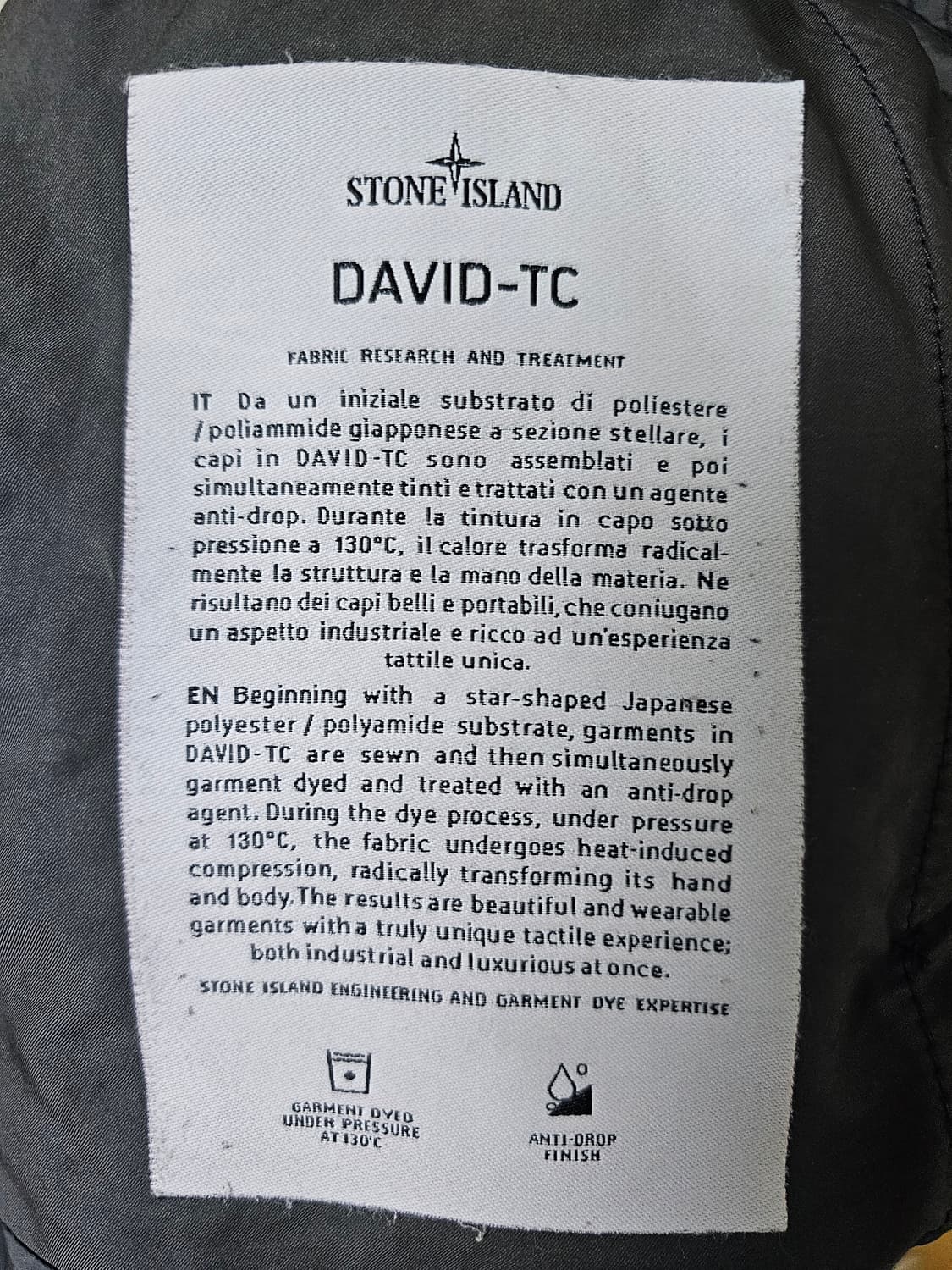 스톤아일랜드 다비드 TC 코트 상품이미지4