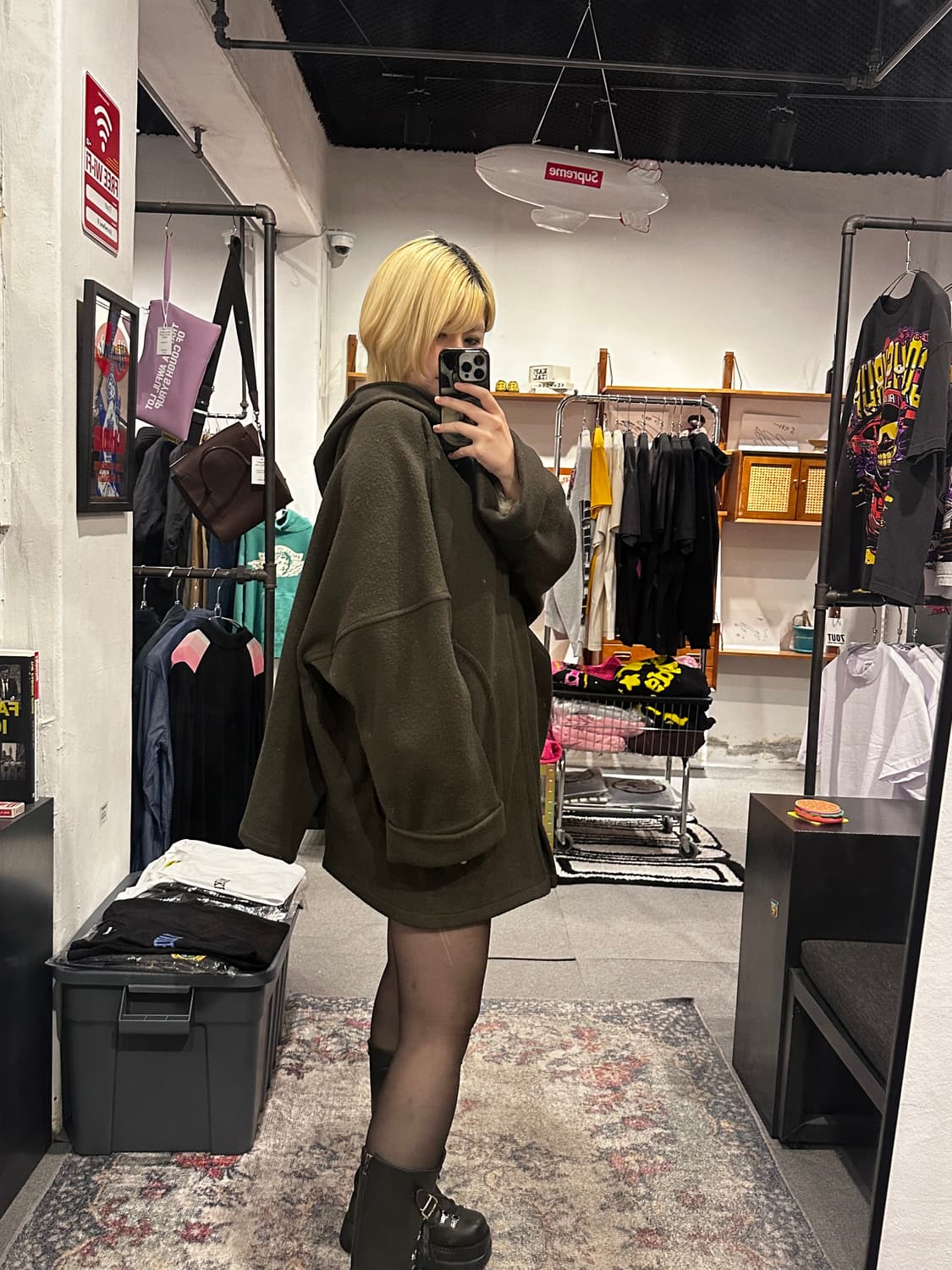 HYSTERIC GLAMOUR Demon Hooded Coat 상품이미지5