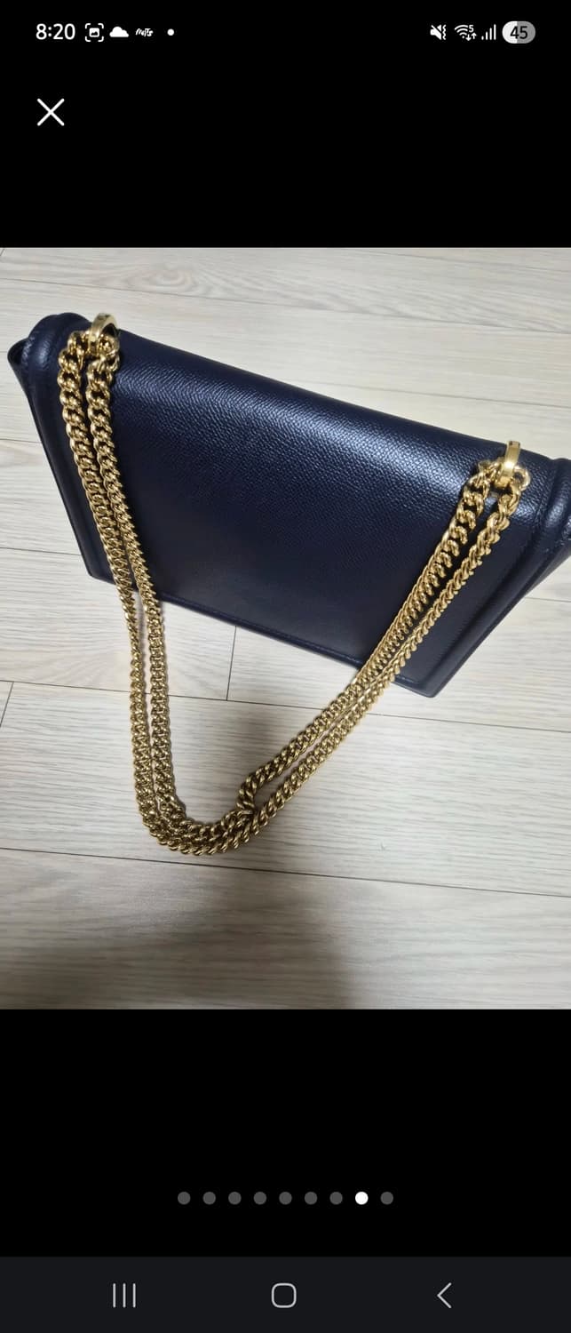 페라가모 체인 숄더앤크로스 네이비 상품이미지8