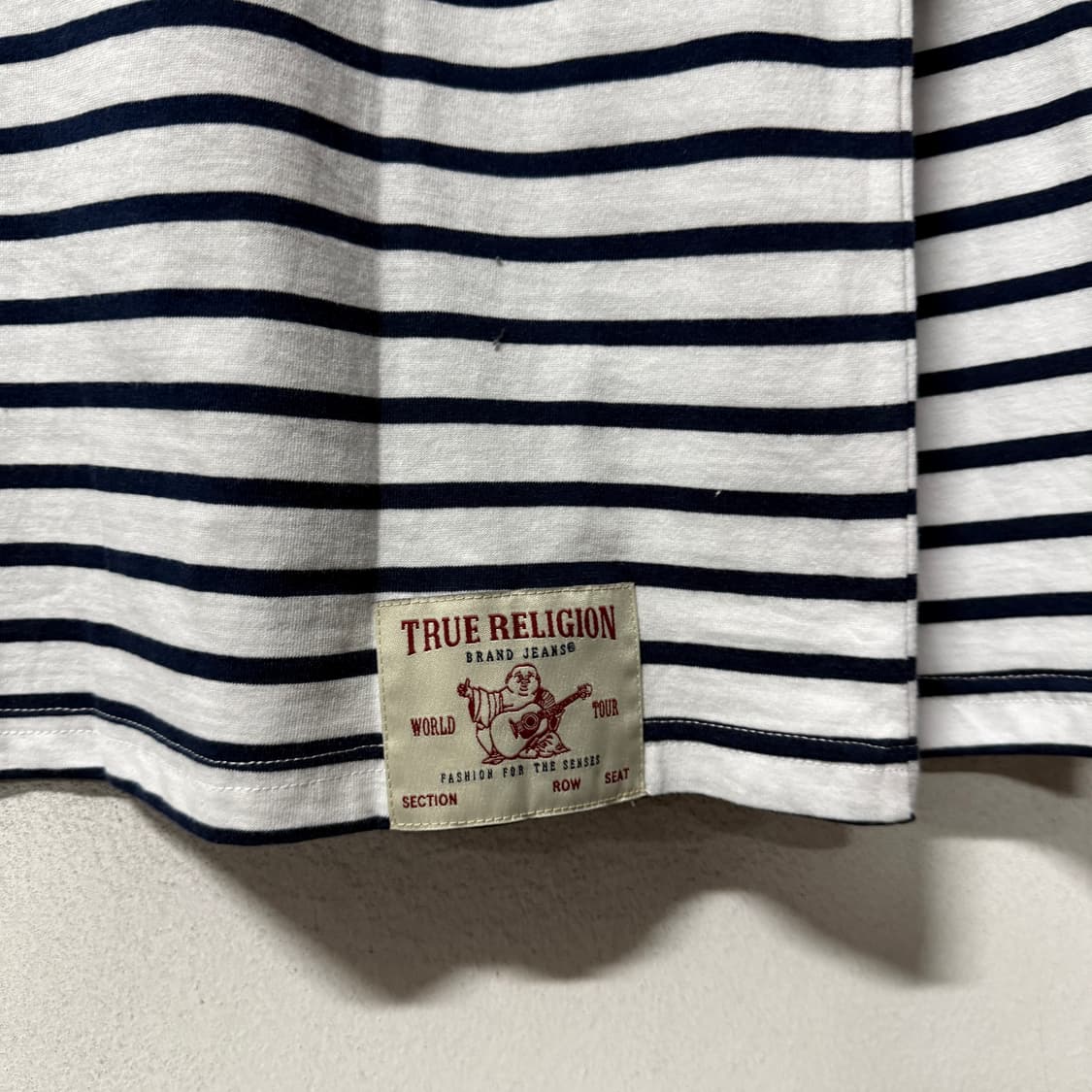 트루릴리젼 단가라 스트라이프 배색 데드스탁 롱슬리브 티셔츠 상품이미지5