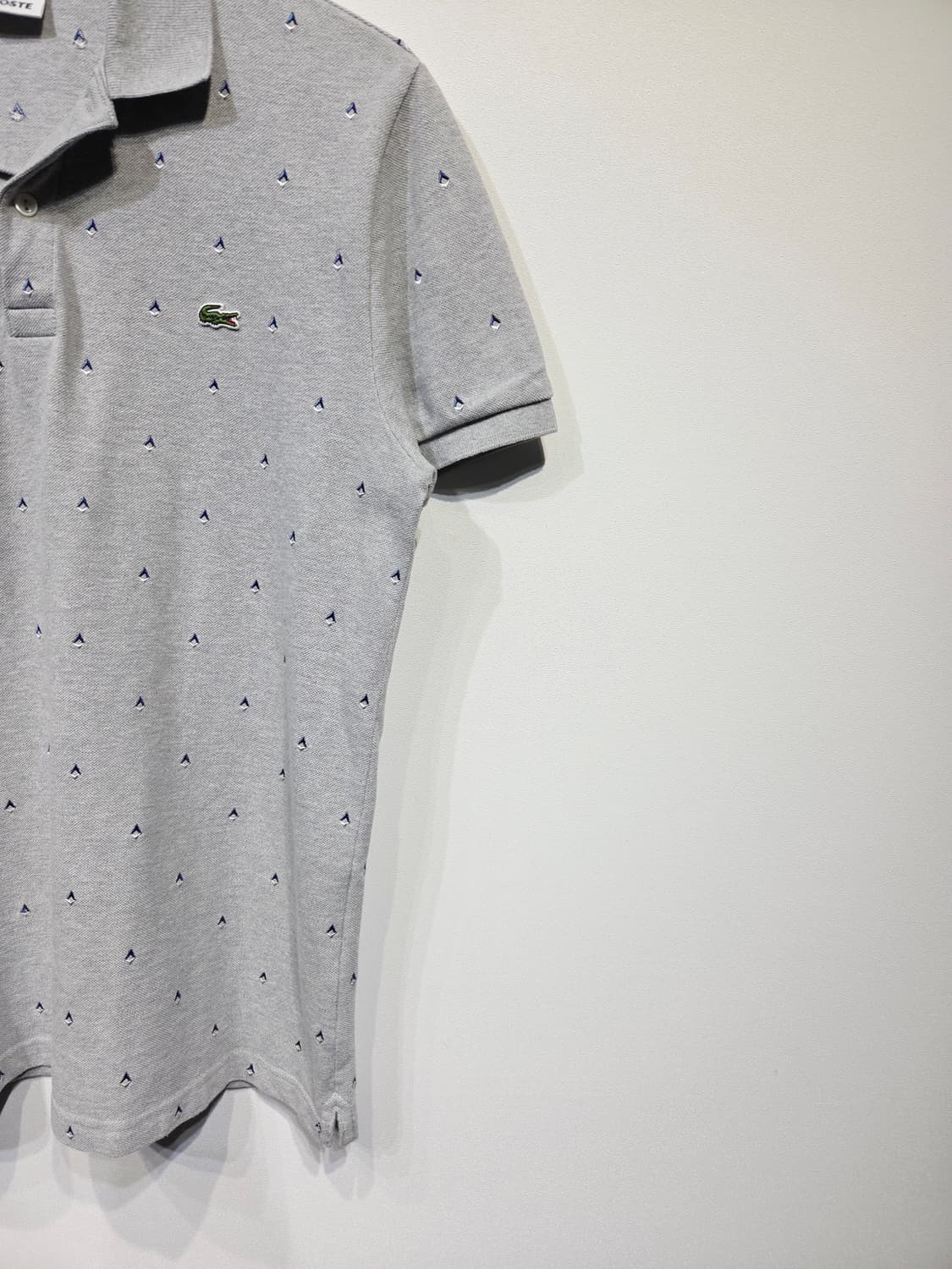 라코스테 그레이 패턴 반팔 카라티 상품이미지5