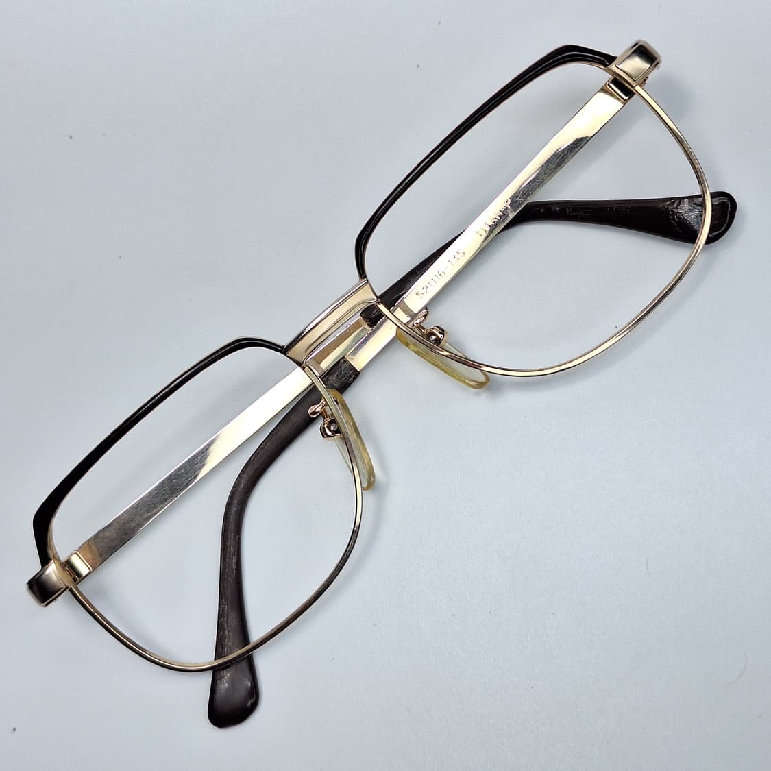 80s 일본 빈티지 브로우라인 포인트 티타늄 안경테 G.gron-2536 상품이미지1