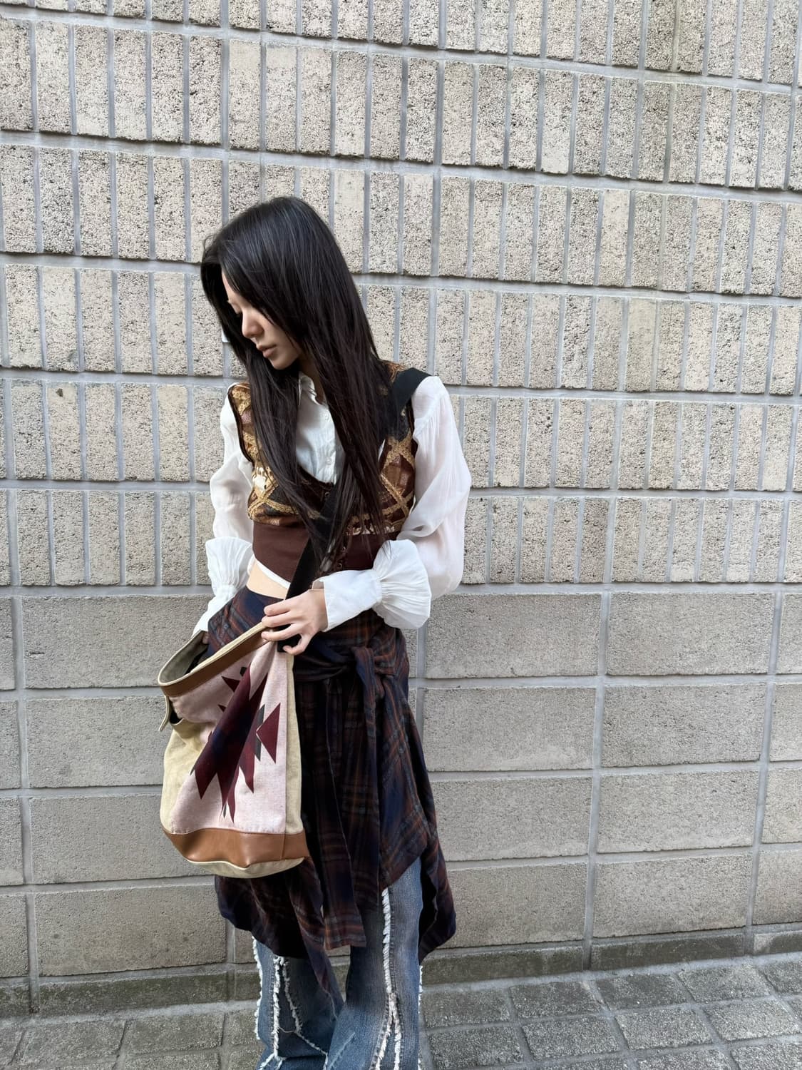 보헤미안 히피 무드 치마요 크로스백 상품이미지3