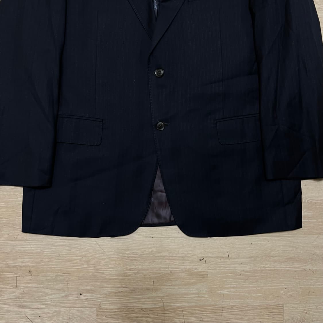 닥스 스트라이프 싱글 블레이저 정장자켓 [다크 네이비] 2XL/110 상품이미지3
