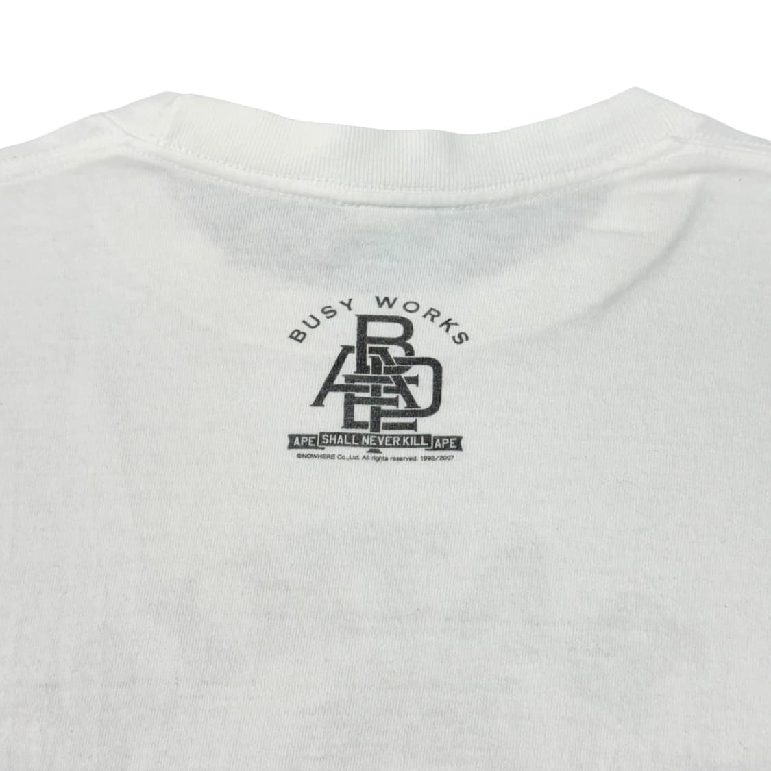 (XL) 올드 베이프 컬리지 롱슬리브 화이트  상품이미지3