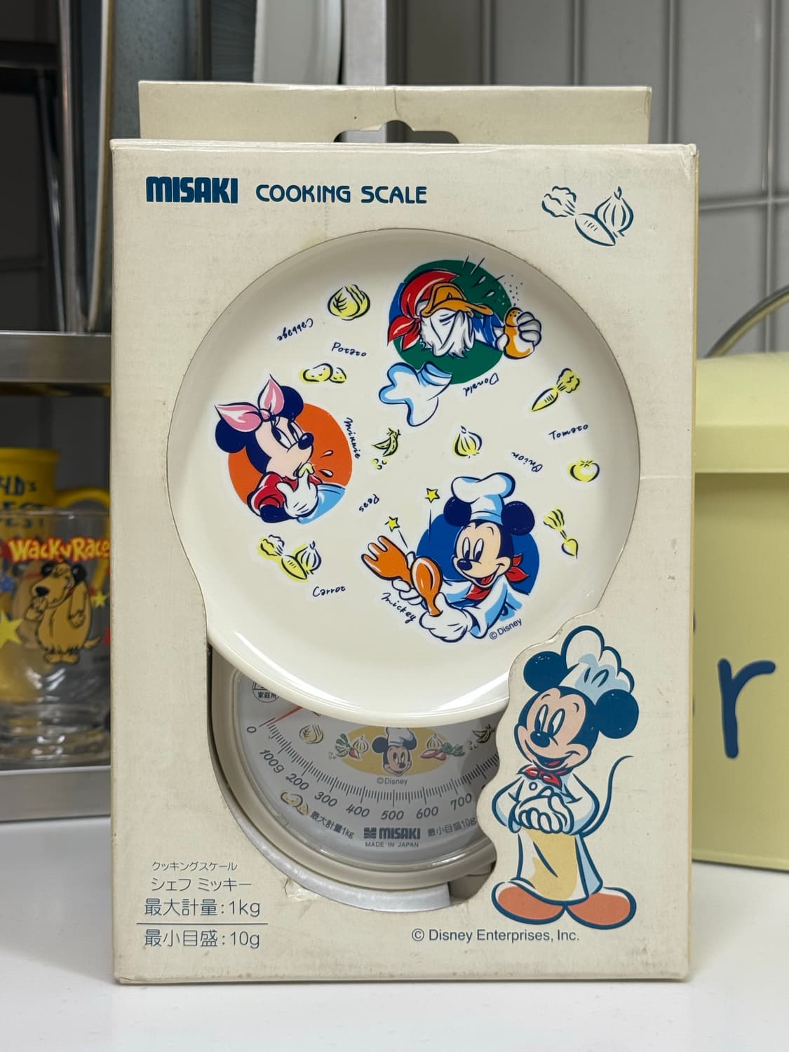 빈티지 디즈니 요리사미키 셰프미키 계량기 저울 정품 상품이미지1