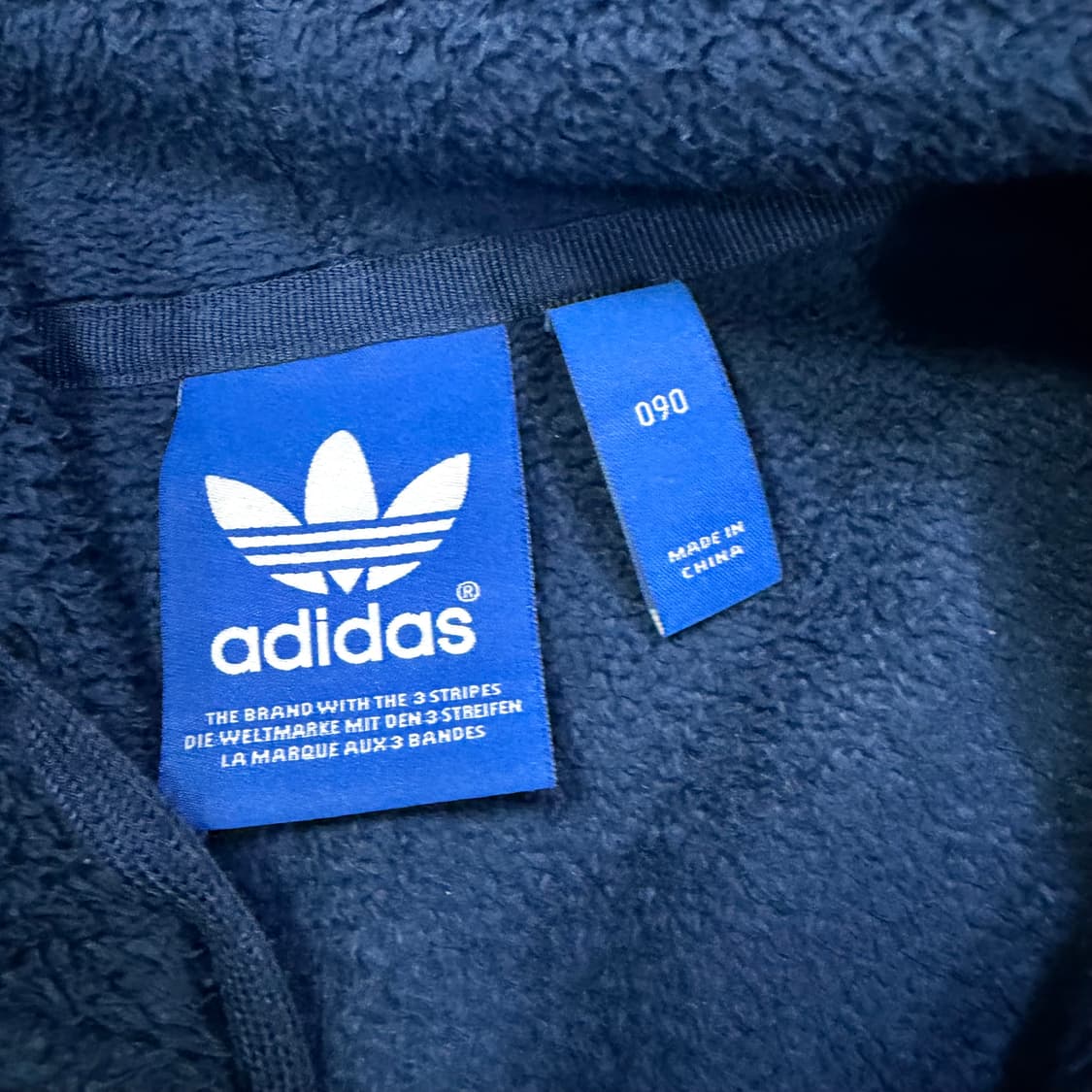 adidas 파이어버드 네이비 쉐르파 플리스 자켓 상품이미지3