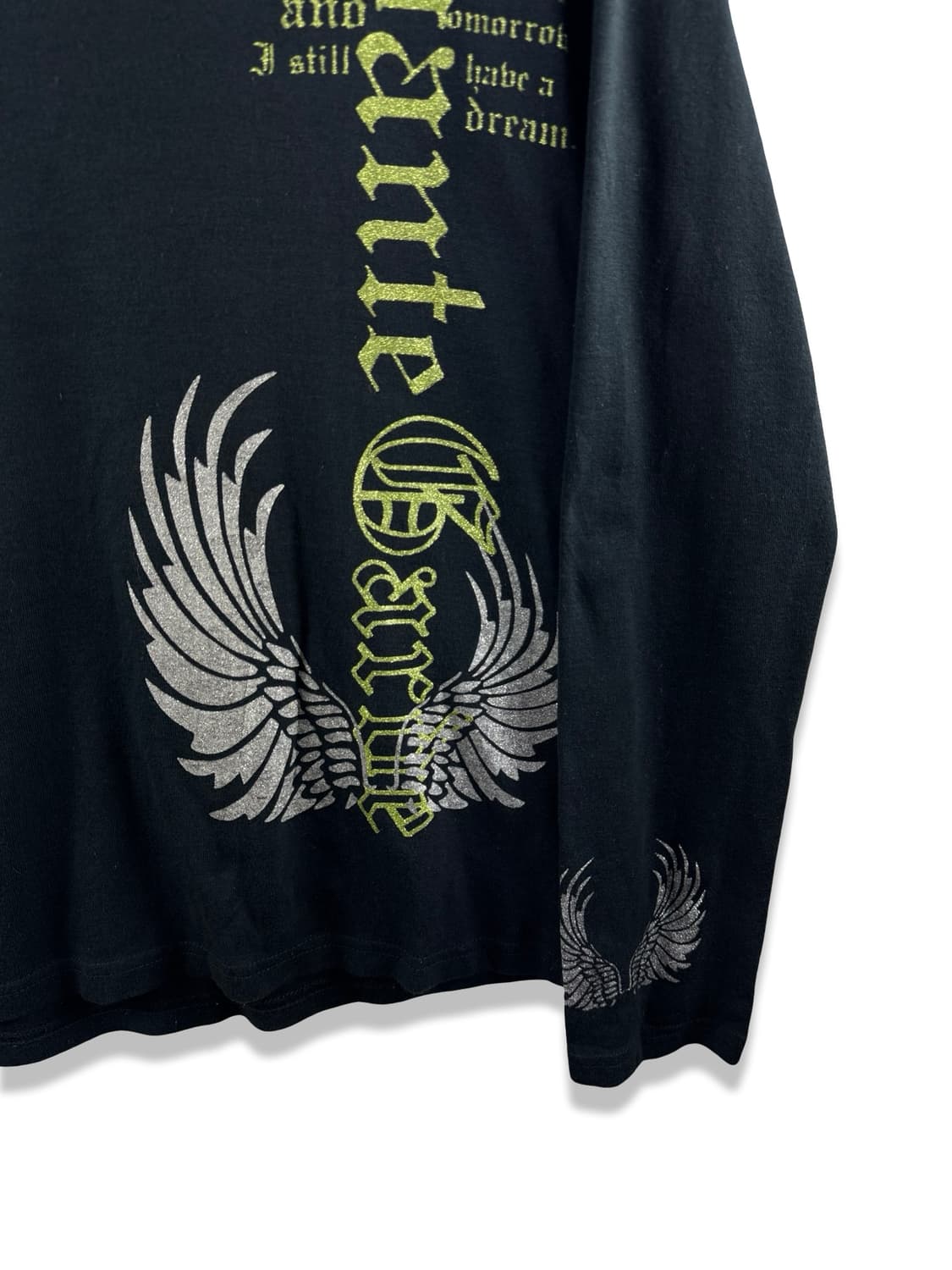 JPN 펑크 글리터 레터링 날개 롱슬리브3023 상품이미지4
