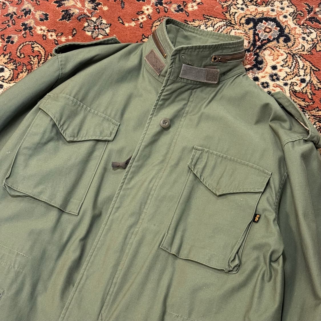 알파인더스트리 재팬 M65 필드자켓 카키 (XL) 상품이미지3