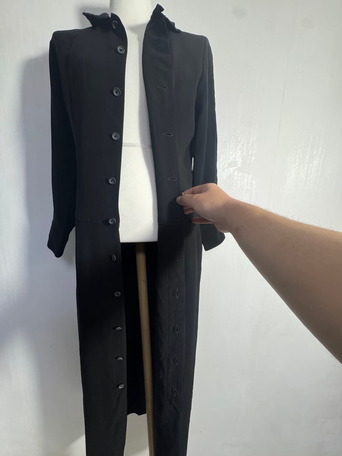 마사키 마츠시마 블랙 롱 드레스 미니멀 아방가르드 상품이미지9