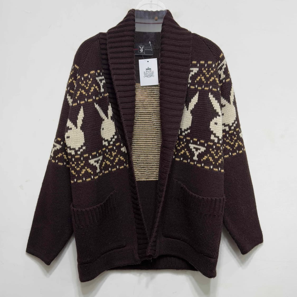 90s 플레이 보이 울 코위찬 가디건 상품이미지1