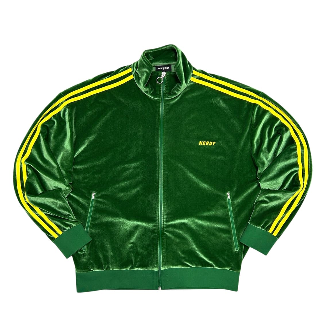 널디 그린 벨벳 트랙탑 져지(L) 상품이미지1