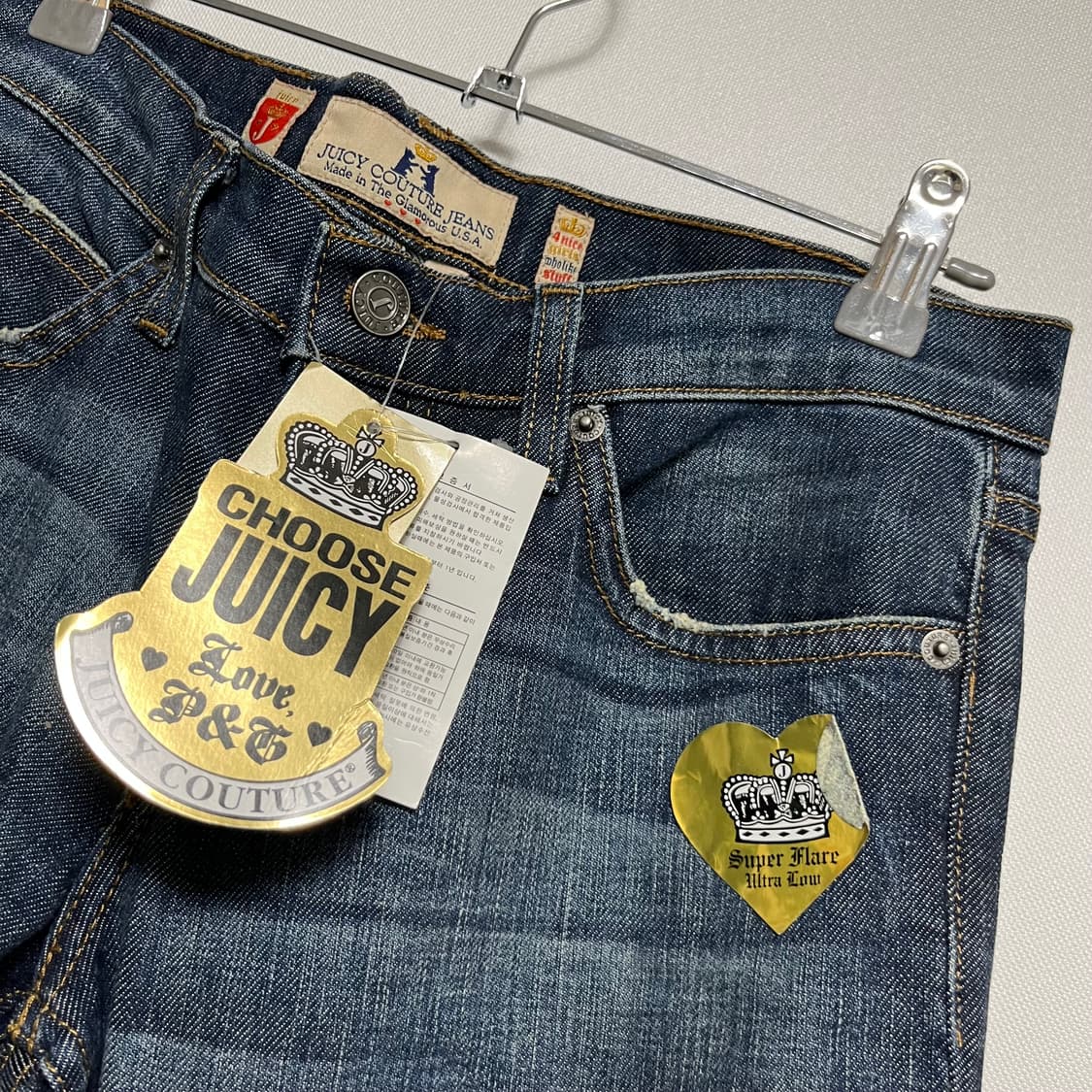 쥬시 꾸뛰르 부츠컷 데님 진청 27 상품이미지3