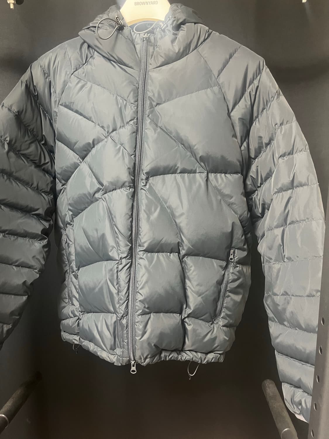 해칭룸 웹 구스다운 푸퍼자켓 블루 그레이 상품이미지1