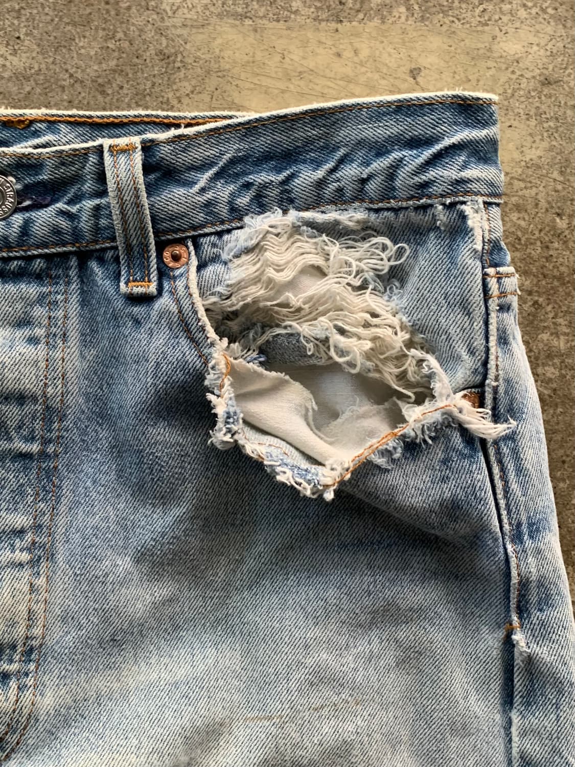 1990s 리바이스 501 데님팬츠 (33X36) 상품이미지4