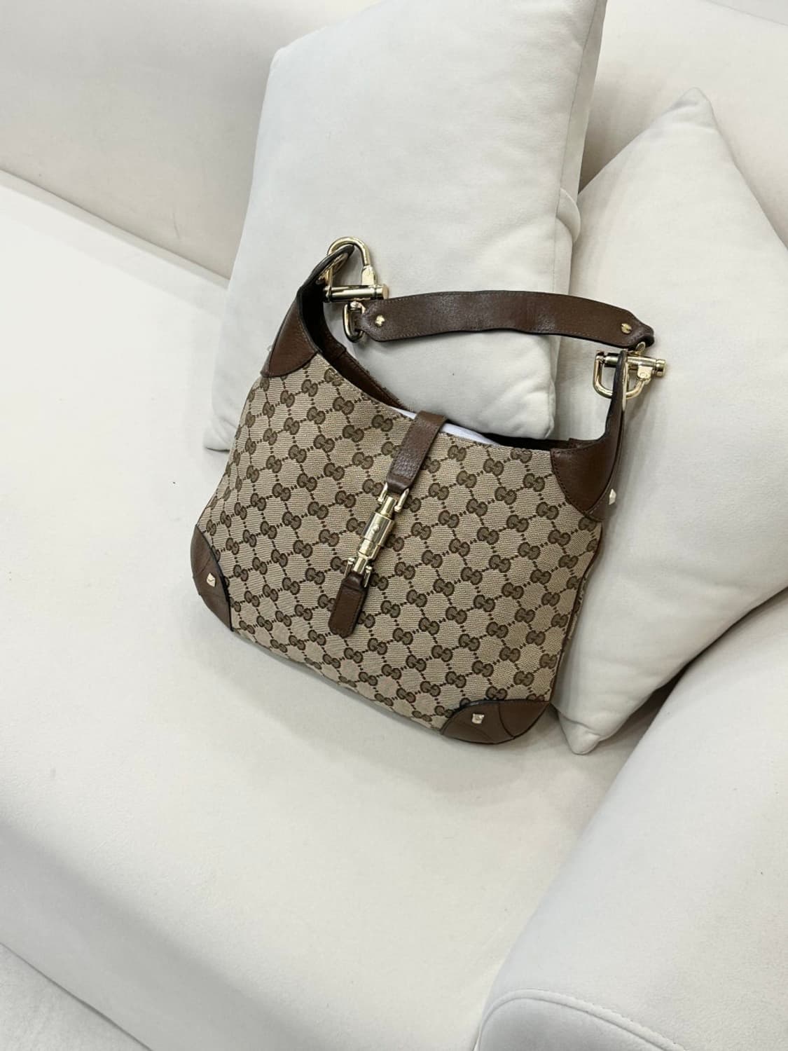 구찌 자카드 호보 숄더백 (정품) 상품이미지1