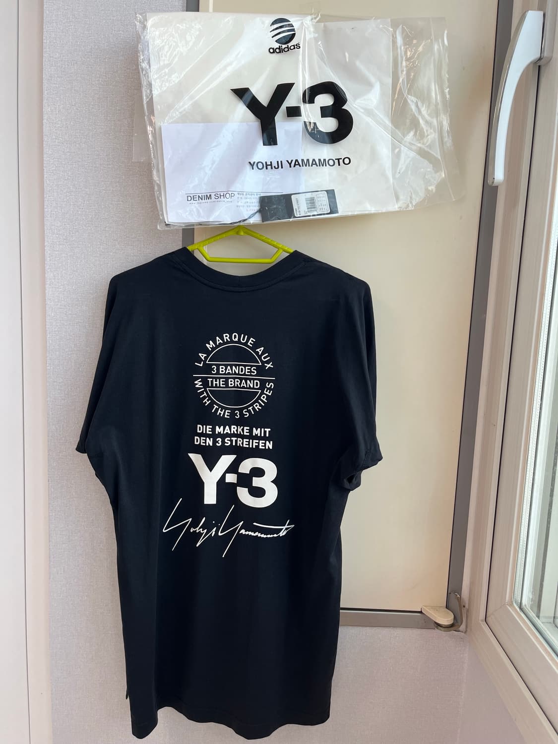 [xs 100] 정품 풀구성 y3 y-3 반팔 티셔츠 상품이미지1