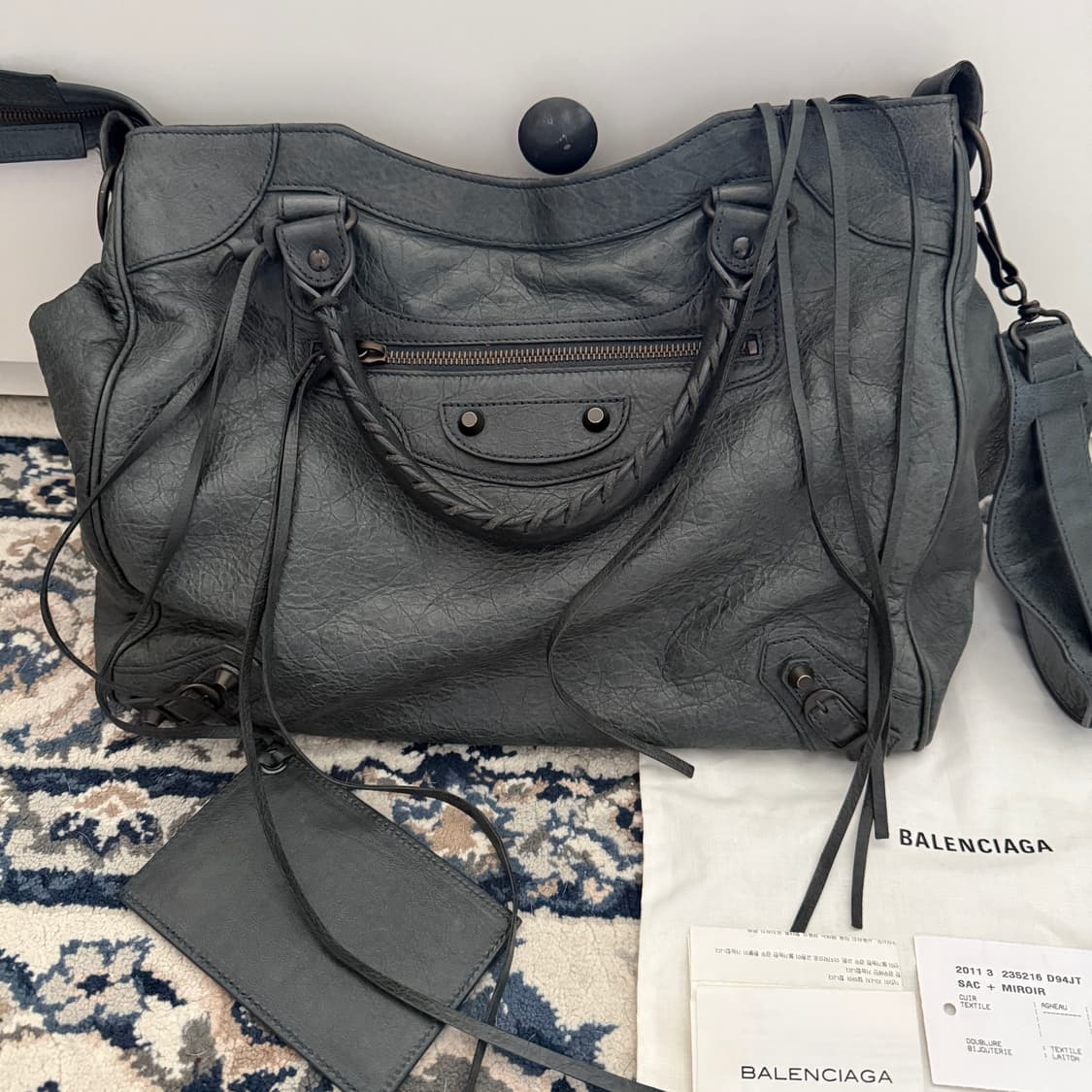 발렌시아가 정품 모터백 시티백 Velo 상품이미지1