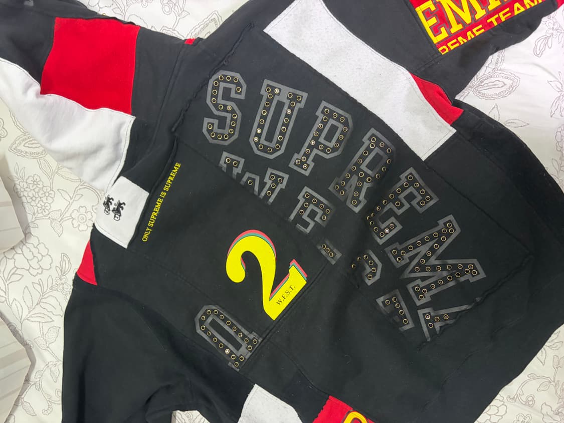 슈프림 패치워크 후드집업 L 상품이미지3