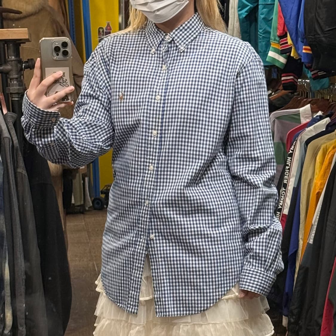 [HI] 폴로 랄프로렌 긴팔셔츠 체크 블루 상품이미지4